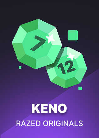Keno game at Razed casino
